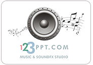 Fade in music, fade out music, cross fade between music tracks, loop, add sound effects to slide transitions and custom animations and narrate your PowerPoint presentation with the 123PPT Music & SoundFX Studio